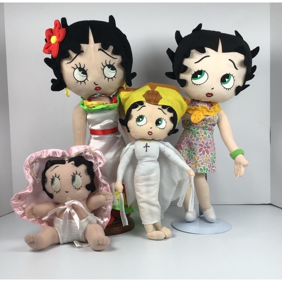 Betty Boop Other - Lot of 3 Betty Boop Plush Dolls- Mexico, Mummy, Baby Boop, Flower Dress